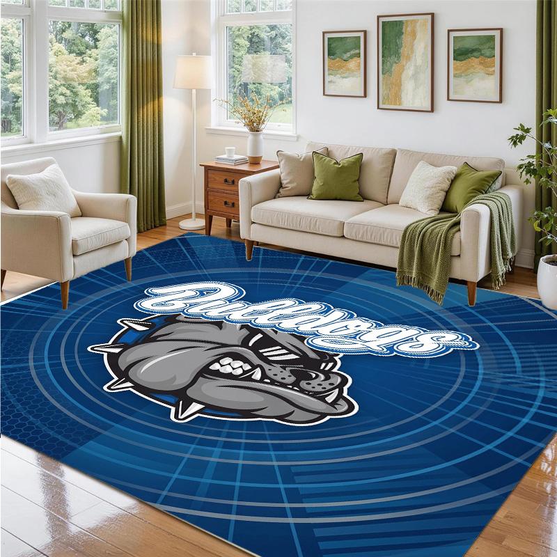 Canterbury-Bankstown Bulldogs Design Crystal Velvet Rug Soft Decorative Mat for Bedroom Entrance