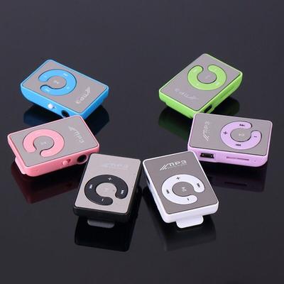 Mp3-плеер с зажимом для дизайна, зеркало памяти, пластиковая карта TF, MP3-плеер для спорта