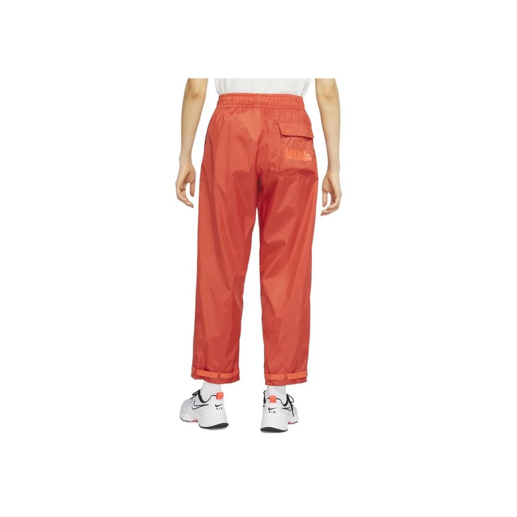 Nike X Atmos Pink Collaboration Nsw Circa Series Ss22 Solid Loose Woven Sports Casual Pants Women pants Orange DM6782-861