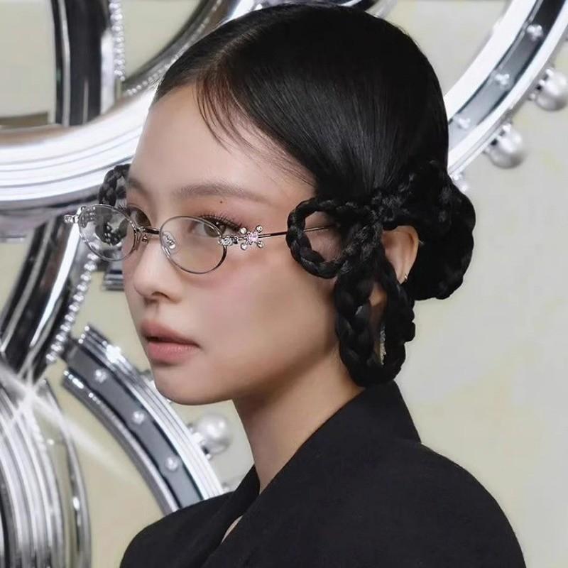 Fashion Style Women Eyeglasses Oval Shape Blue Light Blocking Women's Frame Glasses