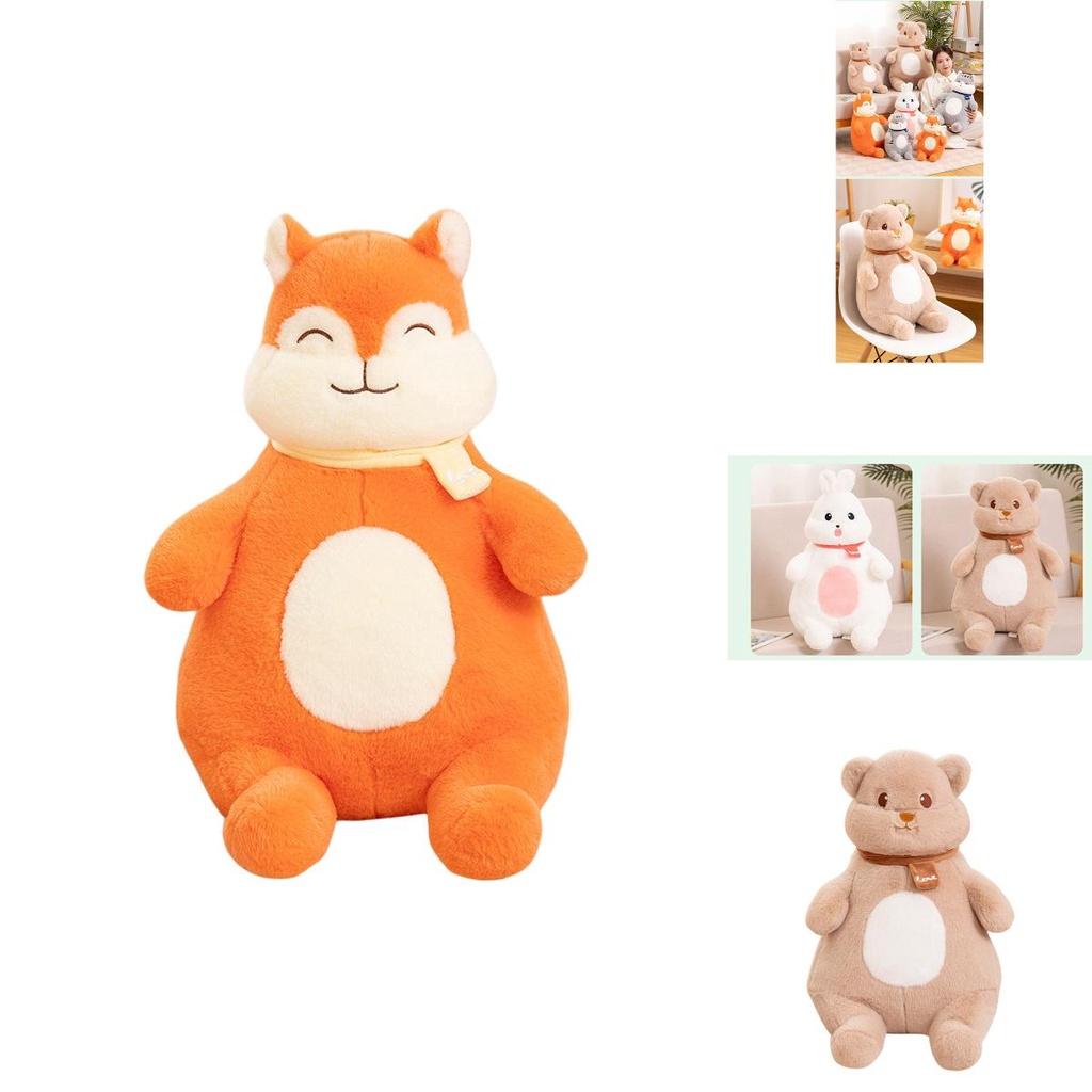 Soft And Cuddly Stuffed Animal Customizable Vivian Bear Leo Fox O Bubble Rabbit And Winky Cat 60cm Height