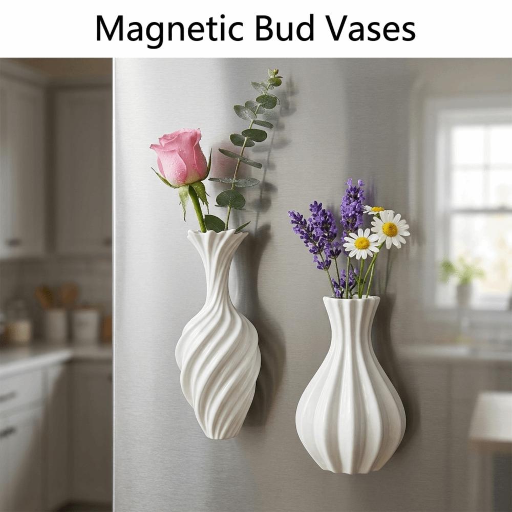 DIY Magnetic Bud Vases 3D Printing Vase Fridge Stickers Fridge Decoration