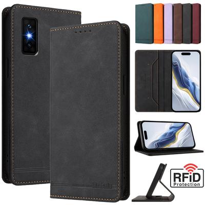 Кожаный Ретро Противоугонный Кошелек Чехол-книжка Для Infinix GT 30 Pro 20 Smart 8 Pro 10 HD Zero 40 5G Чехол Чехол для телефона Застежка Слот для карт