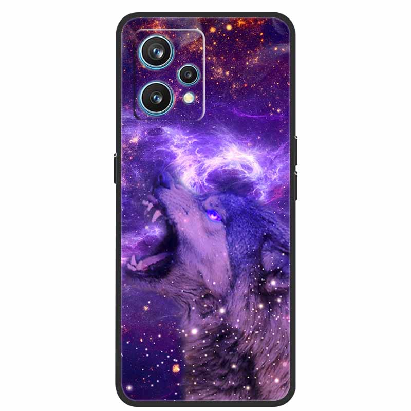 Чехол для Realme 9 RMX3521 Ударопрочный Мягкий силикон ТПУ Задняя крышка Для телефона Realme9 4G Чехлы Realme 9 6,4 дюйма Милый мультяшный чехол-сумка