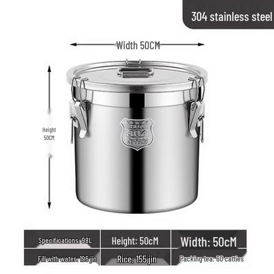 Герметичный многоцелевой бочонок из нержавеющей стали 304 для хранения вина, чая, молока, для ферментации, масла или риса