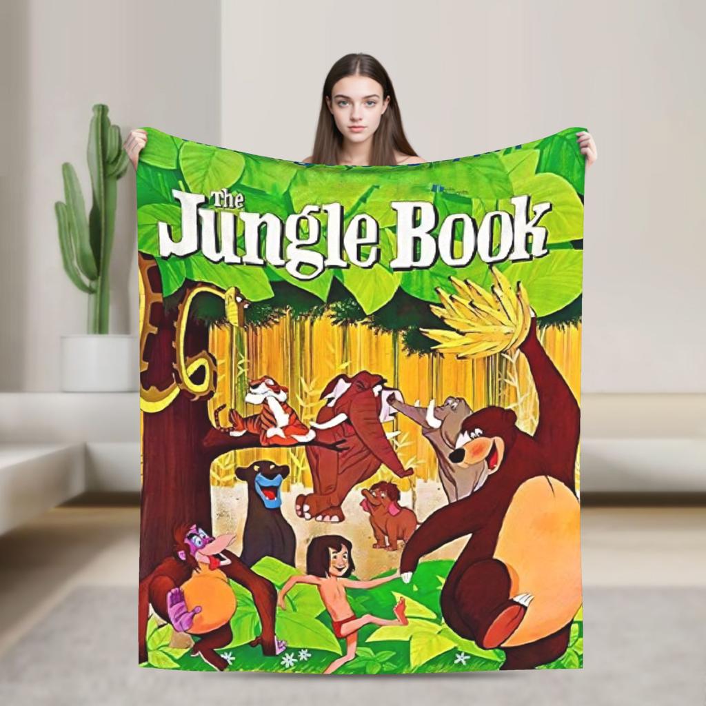 The Jungle Book Super Soft Blankets Picnic Plush Bedding Throws Street Trend Bedroom Flannel Bedspread Sofa Bed Cover
