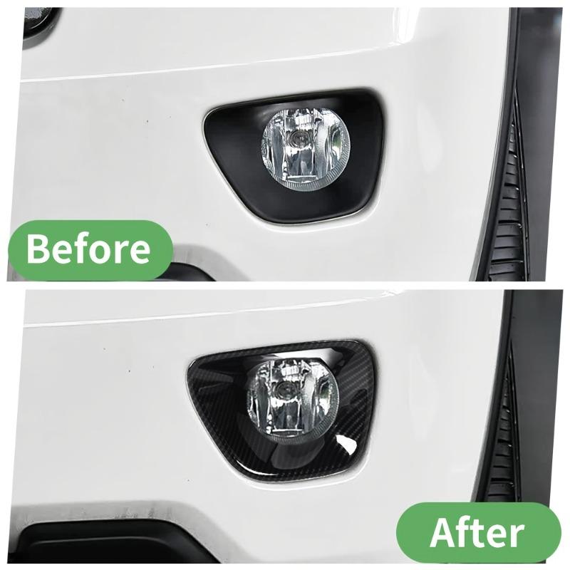 For Jeep Grand Cherokee WK2 2011-2013 Front Fog Light Bezel Decor Cover Panel,Snap-On Direct Install No Drilling,Left/Right Single Pair ComboAvailable