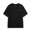 Comfortable Round Neck Casual Simple Loose Pullover Breathable Short Sleeve T-Shirt Men Tops Black AHSU627-4
