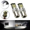 2Pcs 12V LED Reversing Lights Fog Lights Turn Signal Brake Lamp P21W BA15S 1156/7506 Xenon White 6500K 4014 LED Chips