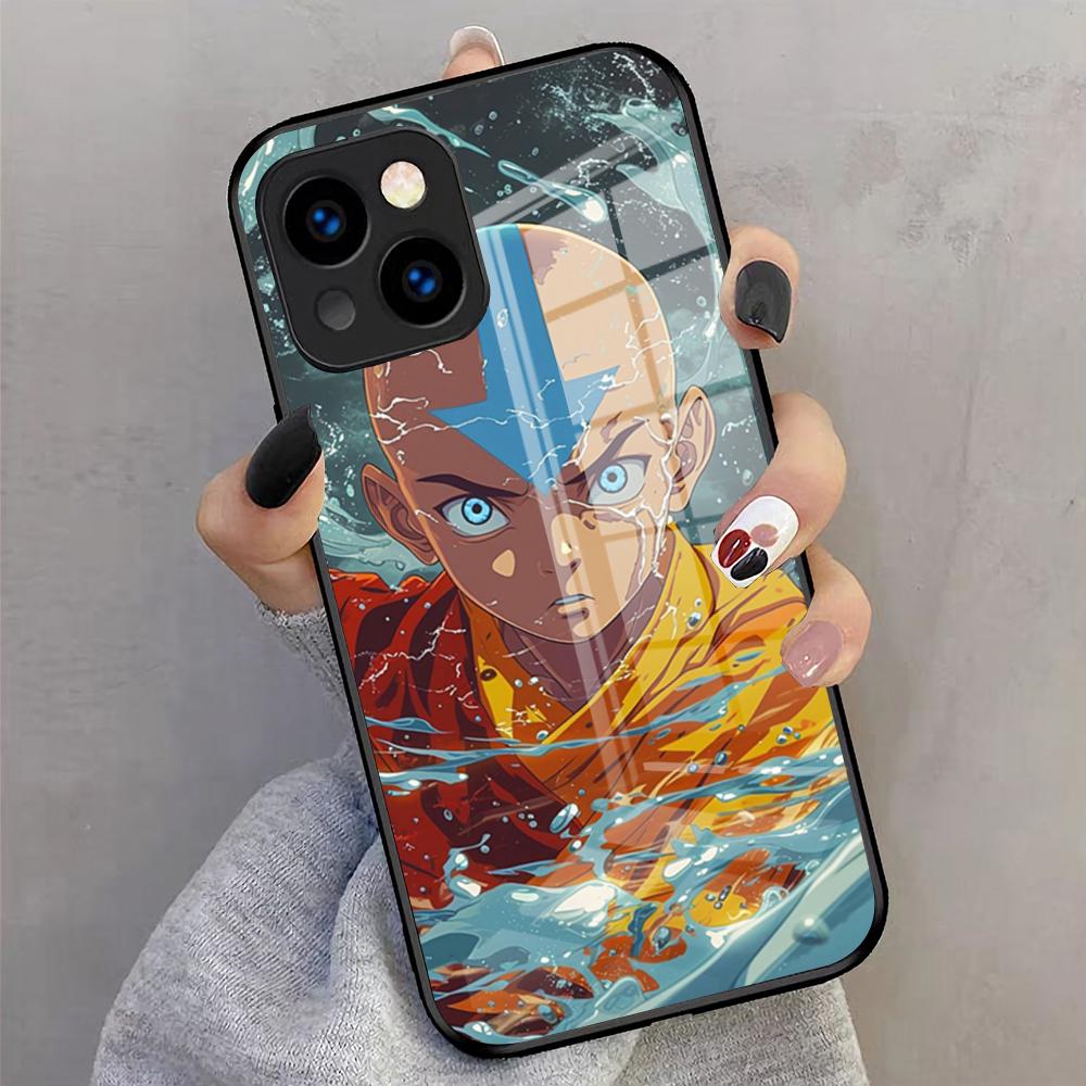 Anime The Last Airbender Phone Case For IPhone 17 Pro Max 16 15 14 Pro Max 13 11 X Xs Xr 8 7Plus Glass Cover