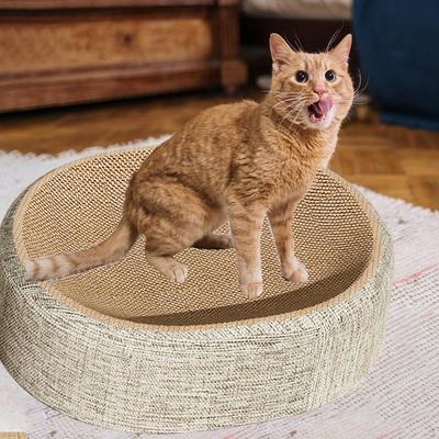 Когтеточка для кошек, миска-когтеточка, переносная когтеточка, доска для царапания