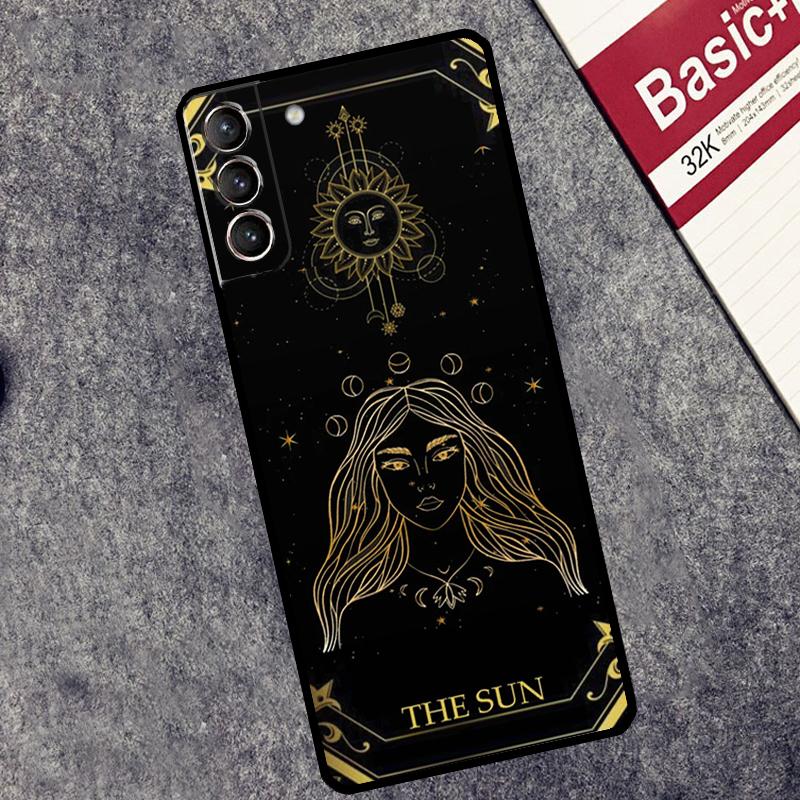Чехол-кошелек со знаком зодиака и картами Таро для Samsung Galaxy S24 S23 S22 S21 Plus Ultra Note 20 S9 S10 Note 10 S20 S21 FE