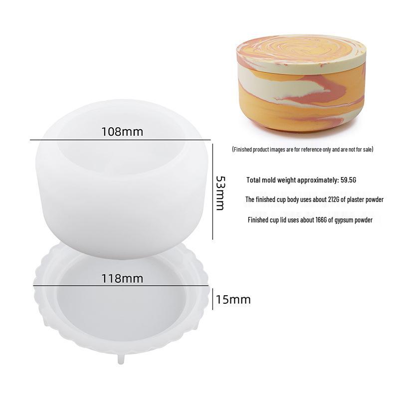 Meimuer DIY Ароматерапевтическая гипсовая форма для свечей и Силиконовая форма для шкатулки для украшений из эпоксидной смолы
