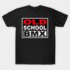 Мужская черная футболка с принтом Old School Bmx Печать на термотрансферной бумаге без вырезания Хлопковая футболка
