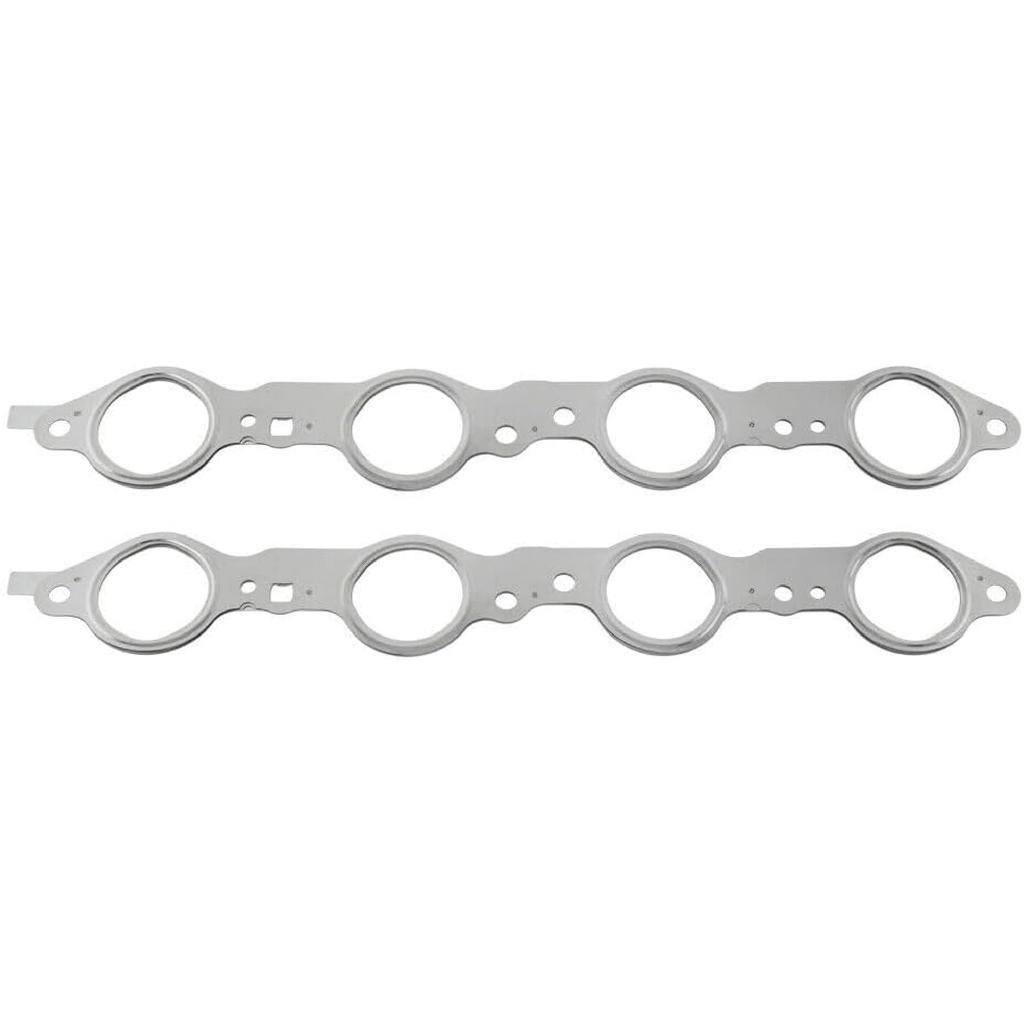 LS Exhaust Manifold Header Gasket Pair with Bolts for Chevy Silverado Camaro GMC Sierra LS1 LS2 LS3 LS6 LQ4 LQ9 4.8 5.3 5.7 6.0 6.2L 1997-2018,