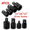 4 PCS Impact Socket Adapter Reducer 1/4-Inch 3/8-Inch 1/2-Inch Impact Driver Conversions Steel
