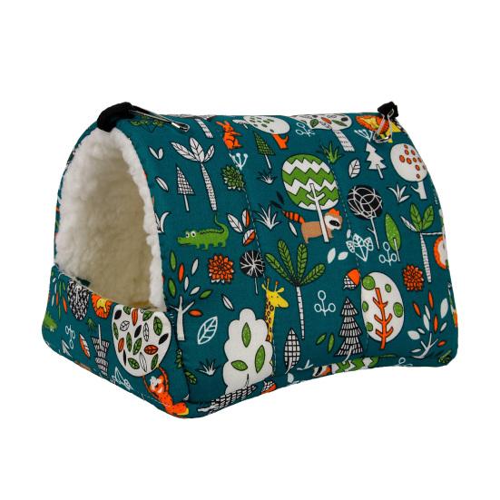 Гнездо для хомяка, висит, толстое, большое, пространство, защита, среда обитания, сохраняет тепло, плюшевое, мягкое, красочное