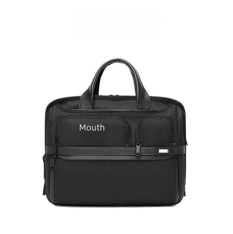 Мужской портфель большой емкости из баллистического нейлона: Повседневная модная сумка через плечо для деловых поездок