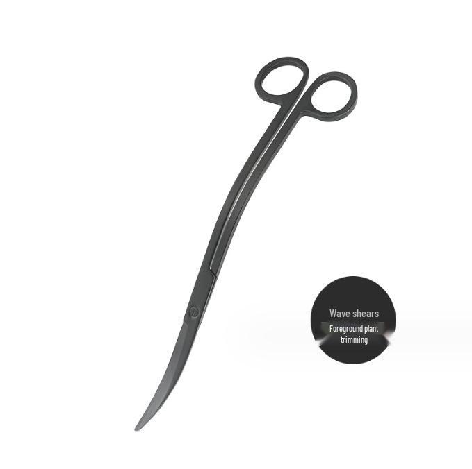 Aquatic Plant Trimming Kit: Stainless Steel Tweezers, Scissors, Clips, Flat Sand Shovel, Algae Scraper, Fish Tank Cleaning Supplies