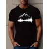 Men's Mountain Tree Print T-Shirt Breathable Casual Street Trend 3D Printing