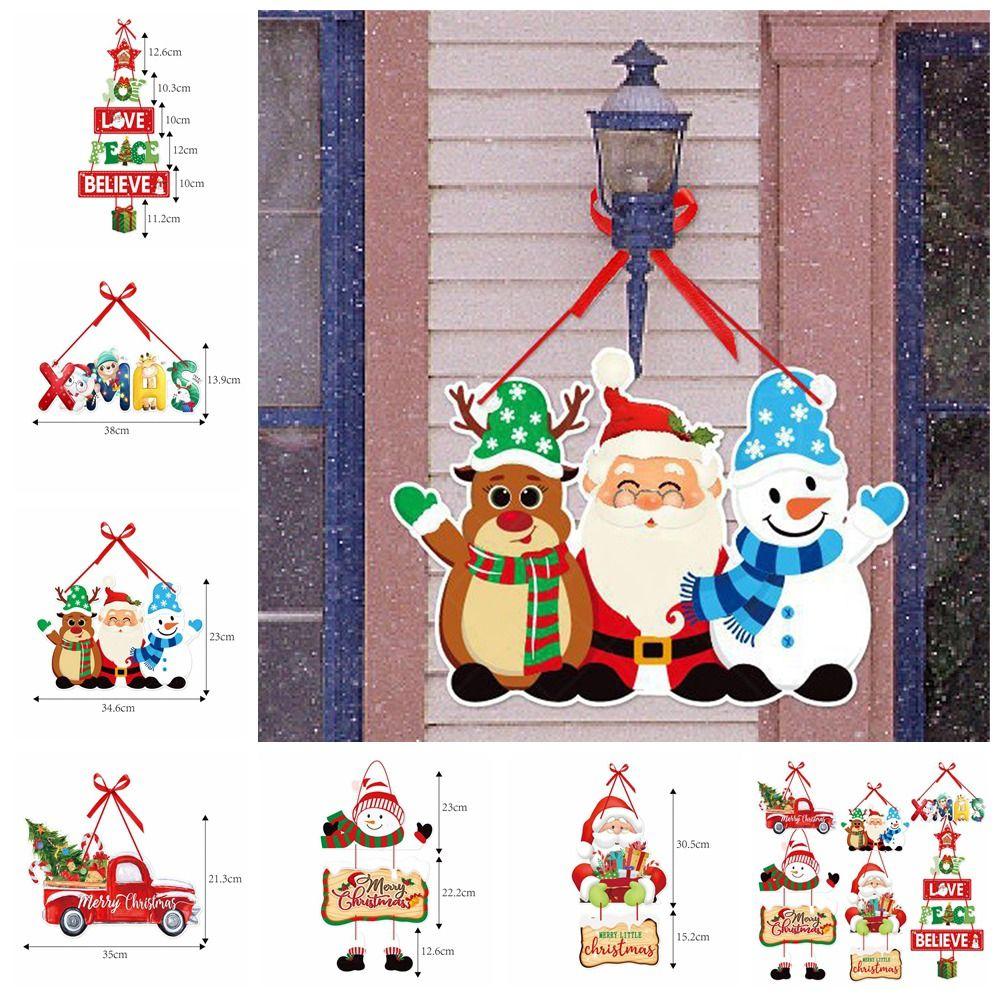 With Rope Christmas Door Hanger Oranments DIY Christmas Party Supplies  Party