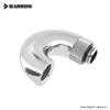 Barrow Rotatable Adapter Snake Fitting 2-3-4 90 180 Degree Multi-Angle Shape, 360 D (M-FG1/4'') For Computer Water Cooling