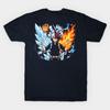 Asian Size Cotton Unisex Tshirt Print T-shirt Shoto Todoroki Ice And Fire Art T-shirt No-Cut Print Regular Fit