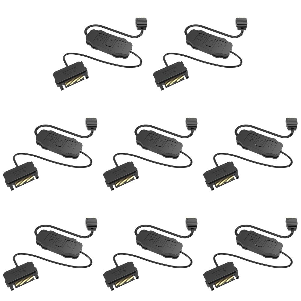 1-10 шт. 5V 3PIN ARGB Контроллер ARGB 5V 3PIN к SATA Интерфейс Удлинительный кабель RGB Синхронизация Кабель Контроллера для вентилятора ПК, светодиодной ленты