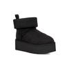 UGG Классические мини-платформы, войлочные ботинки, черные женские кроссовки 1144047-BLK