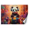 Wallpaper Panda In Headphones
