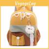Childrens Color Blocked Backpack With Plush Pendant For School And Outings