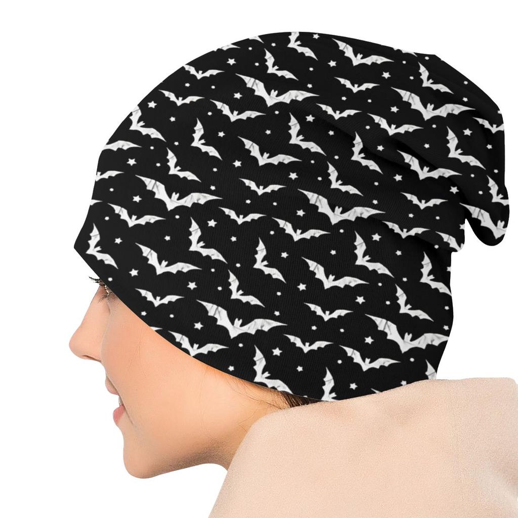 Bats Unisex Bonnet Winter Hiking Double Layer Thin Hats For Unisex Women