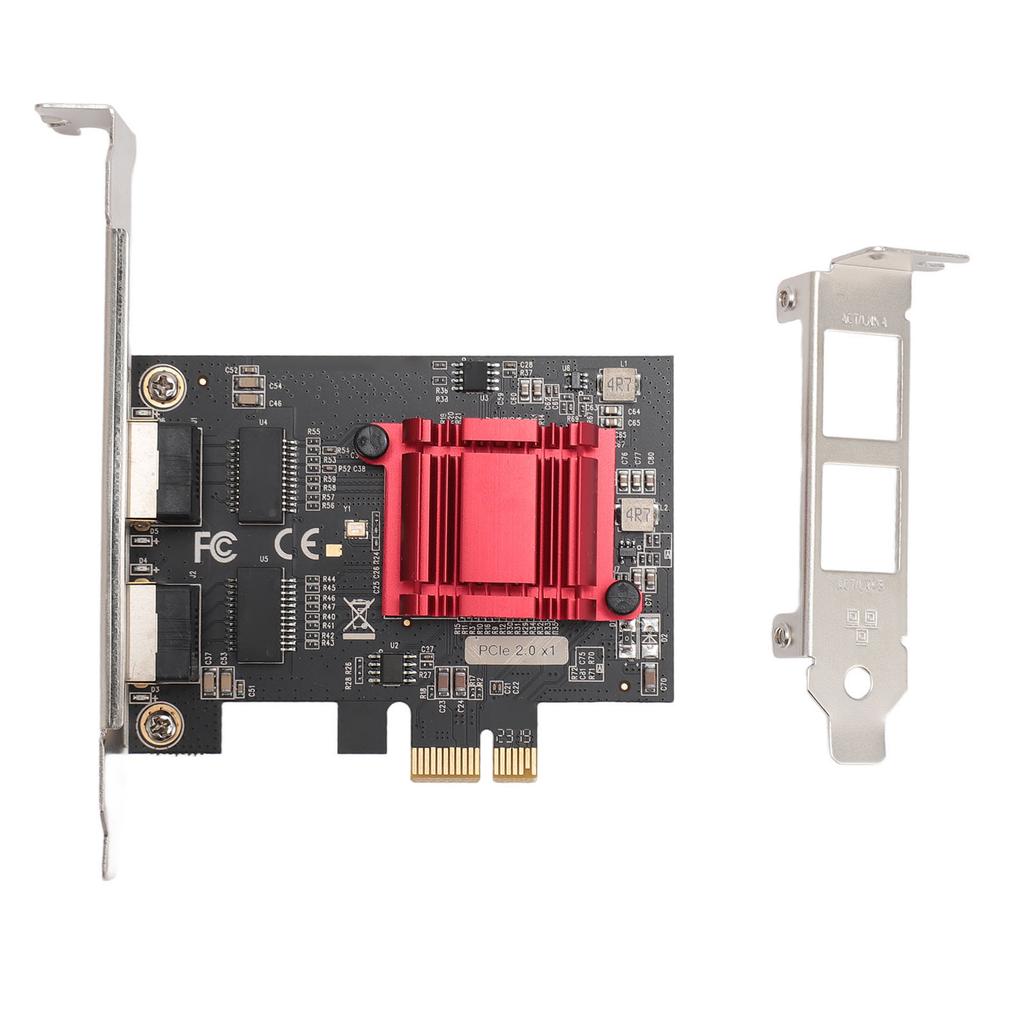 Сетевая карта PCIe X1 Профессиональный RJ45 Двухпортовый PCIe Gigabit Ethernet Серверный адаптер для настольного ПК