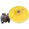 Fabric Material Interactive Cat Toy Feather Attachment Self Entertaining Undercover Mouse Toy Move Mouse Design Chew Resistant