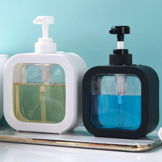 Бутылка для лосьона, герметичная, прозрачный дизайн, дозатор с помпой, широкое горлышко, пластиковая, водонепроницаемая
