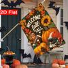 2D Flat - 2D Flat Happy Thanksgiving Sunflowers Maple Leaf Baseball Hat Garden Flag 4 (1) Outdoor Garden Flag Double-Sided Home Decoration Courtyard