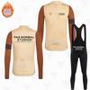 Fleece Cycling Suit Winter Long Sleeve Bib Pants Road Mountain Bike Outdoor Riding