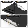 Plastic Clipboards, A4 Black Clip Board 8.5x11 for Classroom, Students, Kid, Woman, Size 9" x 12.5" with Low Profile Clip, Office & School Supply