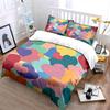 Colorful Heart Pattern Bedding Set Bedding Duvet Cover Set Duvet Cover Pillowcases (1 * Duvet Cover 2 * Pillowcases, without duvet insert)