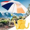 Parasol Hook Stable Portable Hard Wear-resistant Versatile Space-saving Multicolor Four Feet Beach Umbrella Hook Outdoor Supply