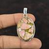 Медь Розовый Опал Кулон Стерлингового Серебра 925 Кулон Дизайнерские Ювелирные Изделия Ручной Работы Кулон Натуральный Драгоценный Камень Розовый Опал Красивые Ювелирные Изделия Для Подарка