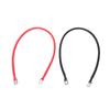2 шт. Аккумуляторные кабели 6 AWG Положительный Отрицательный электрод 24 дюйма с лужеными медными наконечниками 0,31 дюйма на обоих концах для солнечной энергии, морской техники