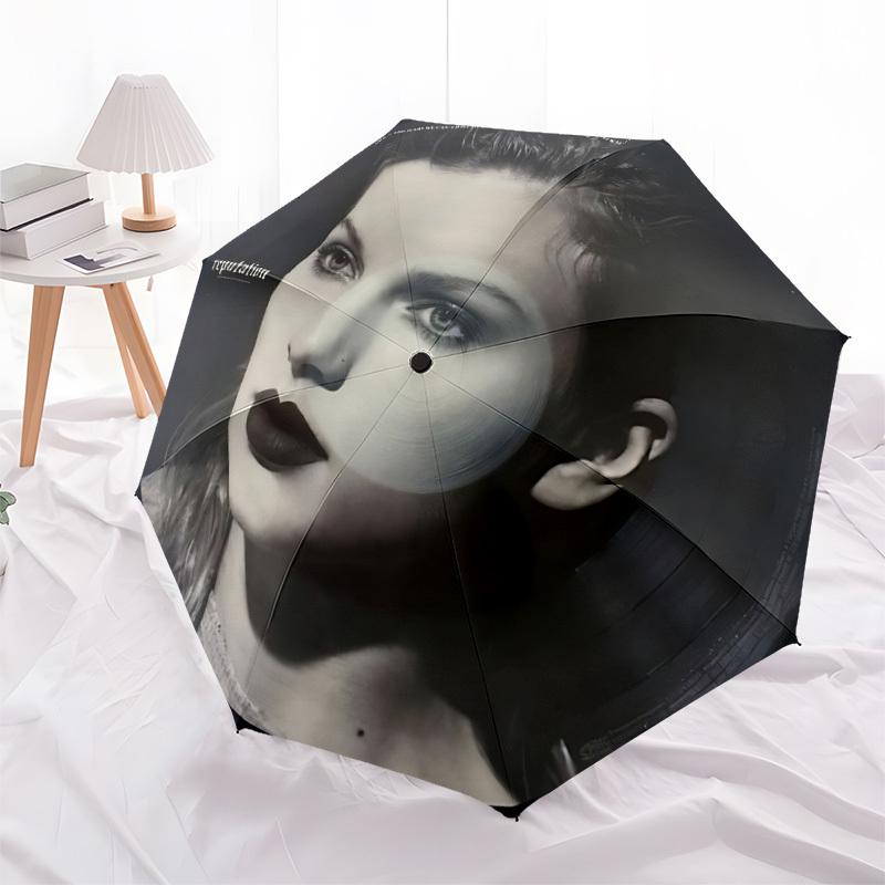 1pc Taylor Swift Automatic Opening/closing umbrella, Compact Travel Umbrella - - Festive Accessory, Sturdy Ribs yy250807097