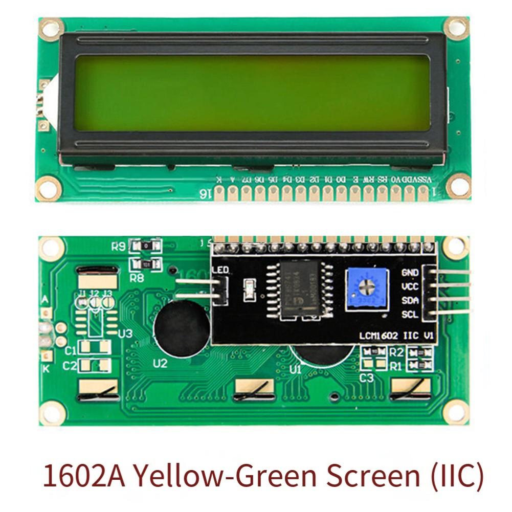 Модуль LCD-экрана 1602 LCD-экран Синяя/Желто-зеленая подсветка