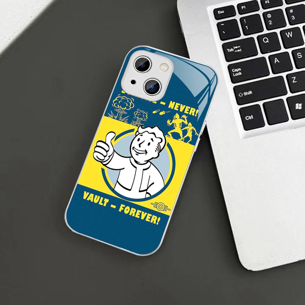 F-Fallout S-Series 4 Cool Game Tempered Glass For Iphone 14 13 12 11 Pro Mini XS MAX 14Plus X XS XR Fundas