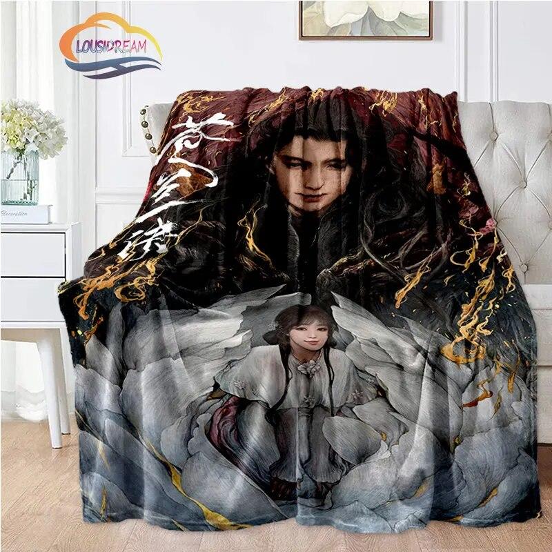 Hot Tv Love Between Fairy and Devil Blanket Cang Lan Jue Dong Fang Qing Flannel Bedroom Bedding Sofa Soft Bedspread