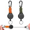 [SODOI] набор из 2 брелоков-катушек с карабином, многофункциональный, сверхлегкий, эластичный тип катушки, катушка для ключей, защита от потери, подвесная бирка для имени, кемпинг