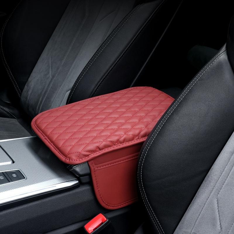 Подлокотник автомобиля Подкладка Многофункциональная сумка для хранения с двумя карманами Подлокотник автомобиля Центральный ящик для подлокотника Губка для увеличения высоты Чехол