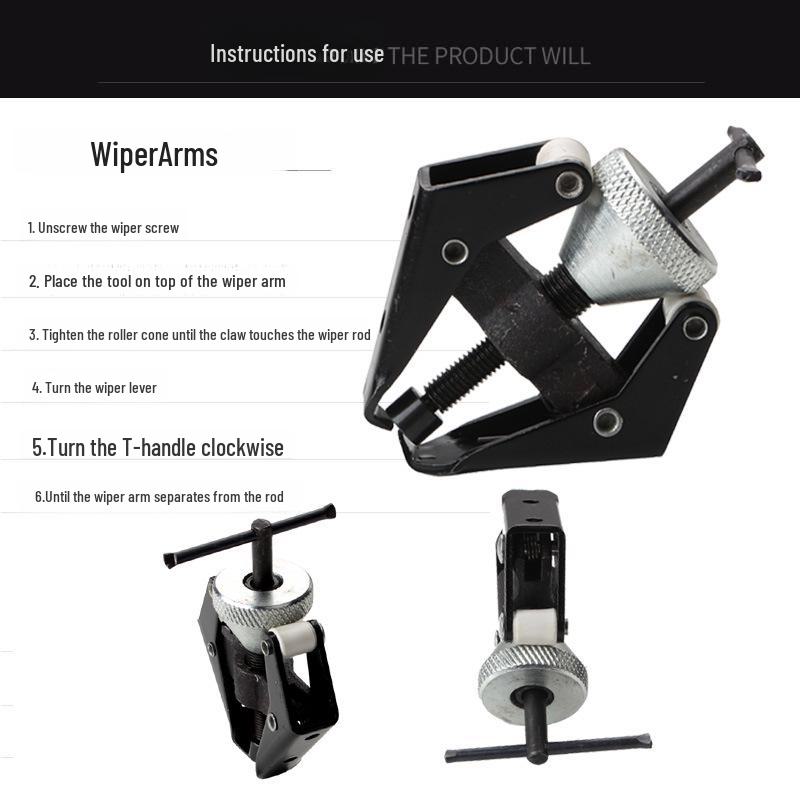 Съемник регулируемого рычага стеклоочистителя автомобиля