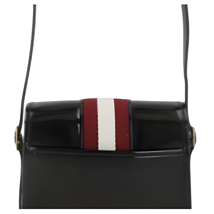 Bally Мини-сумка на плечо с золотой фурнитурой Женские сумки Черный WAC04TVT951U901O